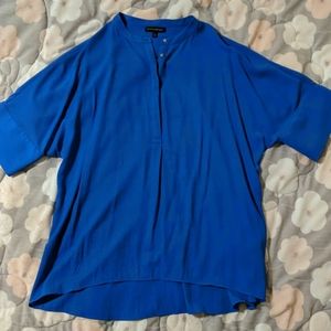 Royal Blue Oversized short sleeved Blouse